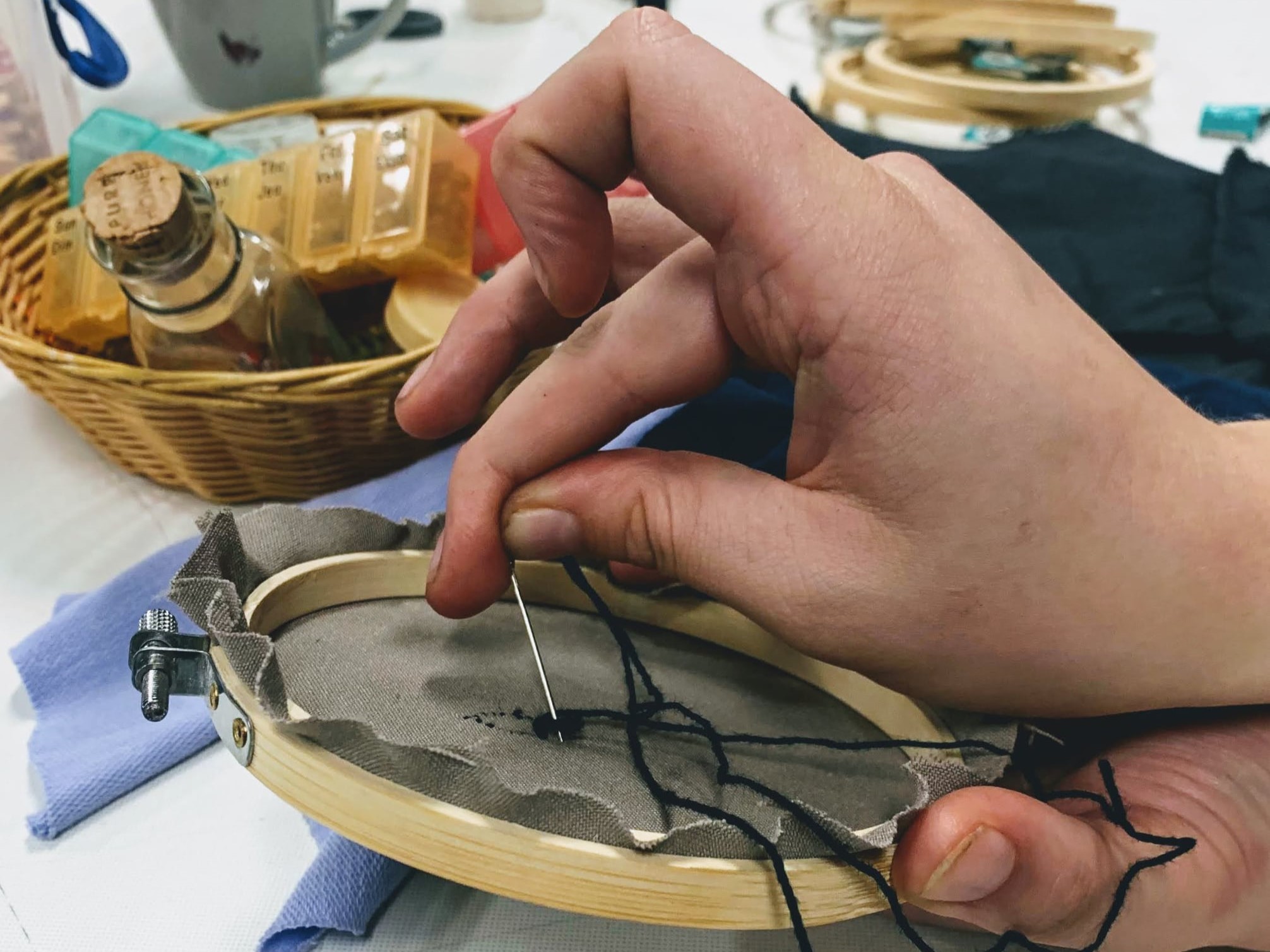 Activité de broderie // Embroidery activity
