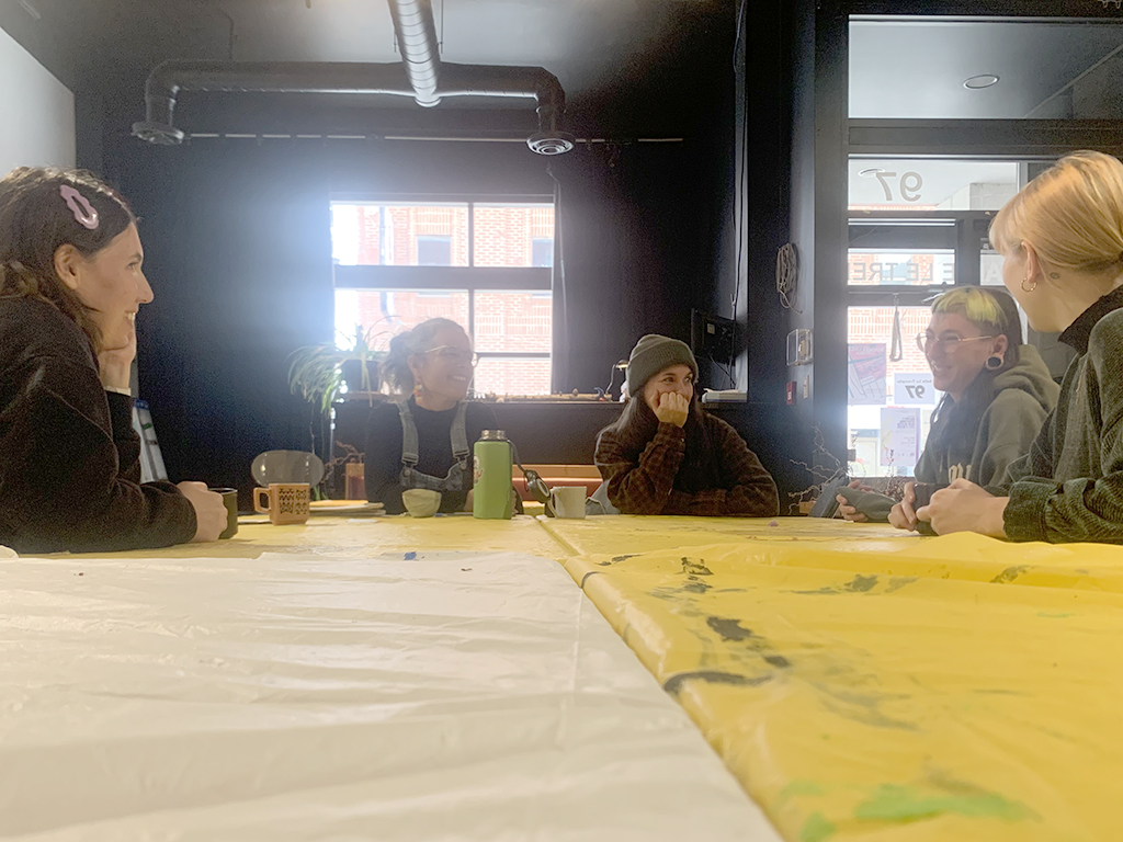 Rencontre entre le Tremplin 16-30, la Coalition pour le travail de rue et l'ArtLab Bishop's University Educational Farm