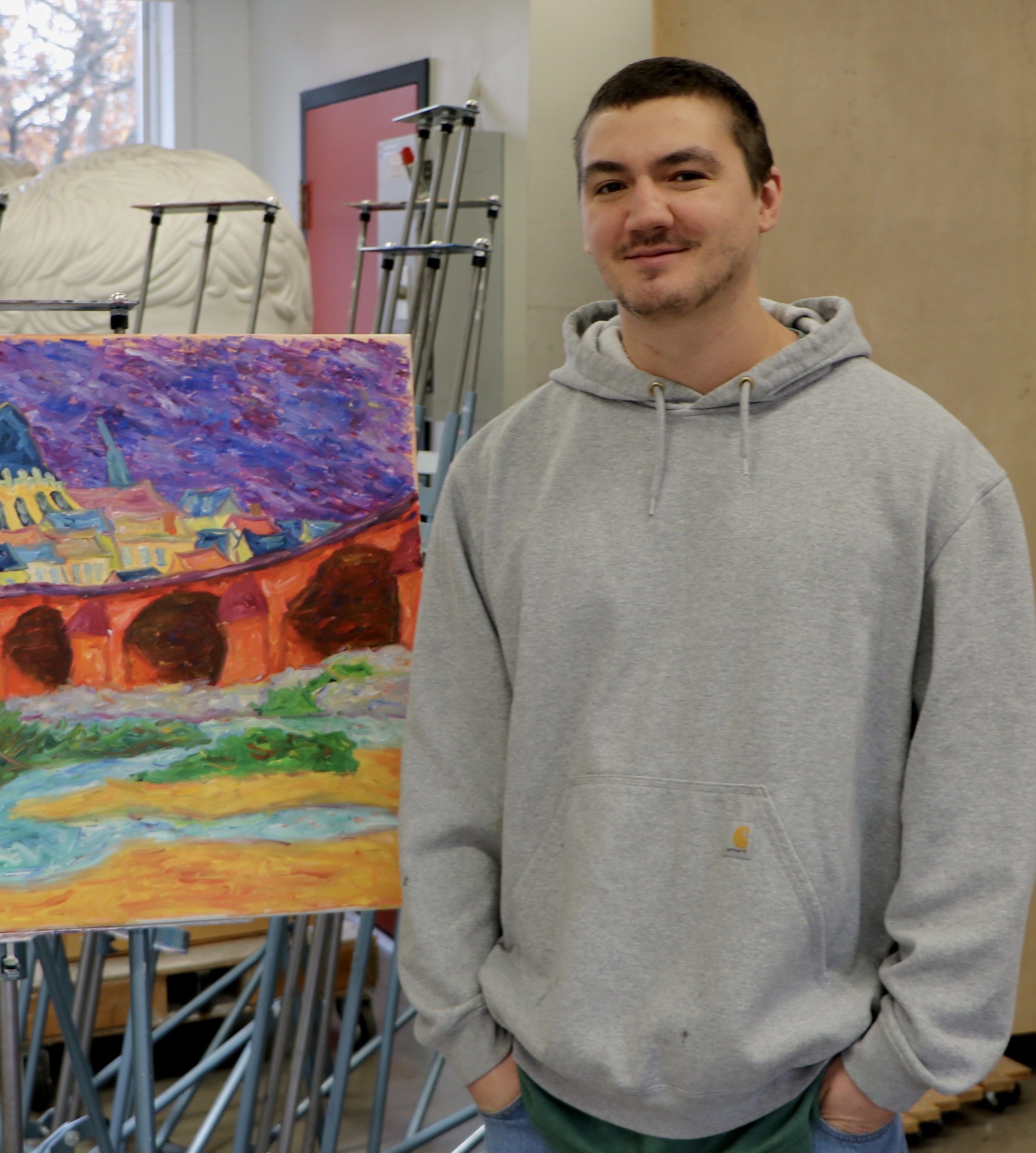 Acrylic on canvas, detail